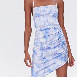 Ruched Cloud Wash Mini Dress